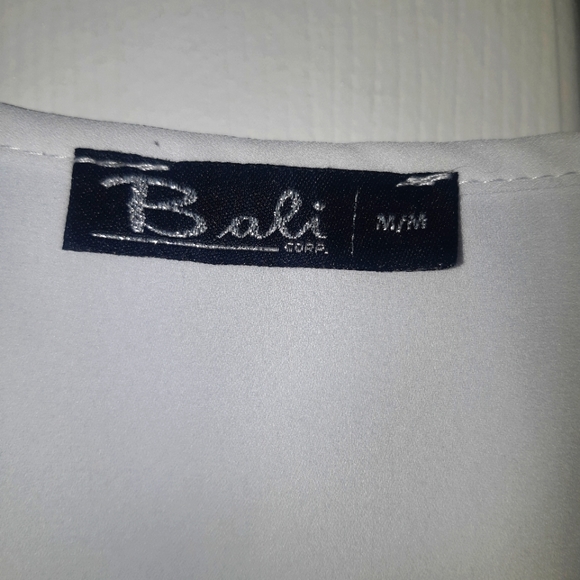 (L)🚨🔥Vtg Bali🔥🚨Striped Sailor Top Ptp 20"× L 26.5" - Picture 6 of 8